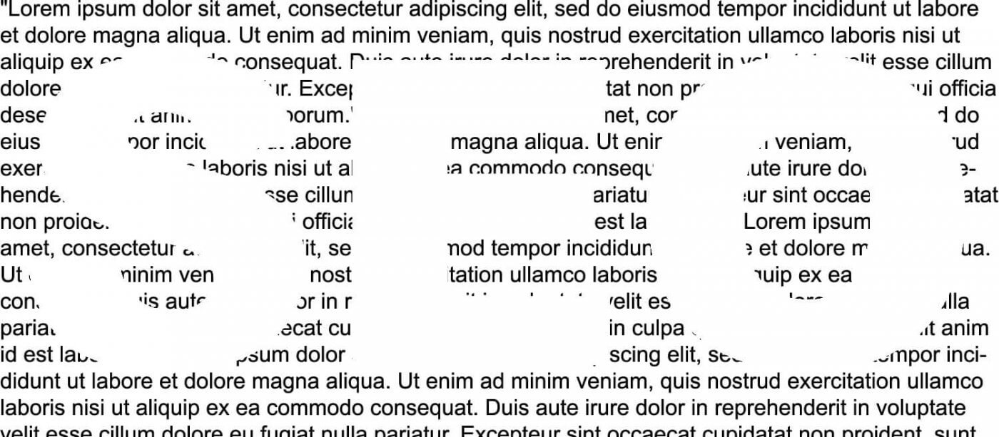 Testo SEO nella parte alta della pagina