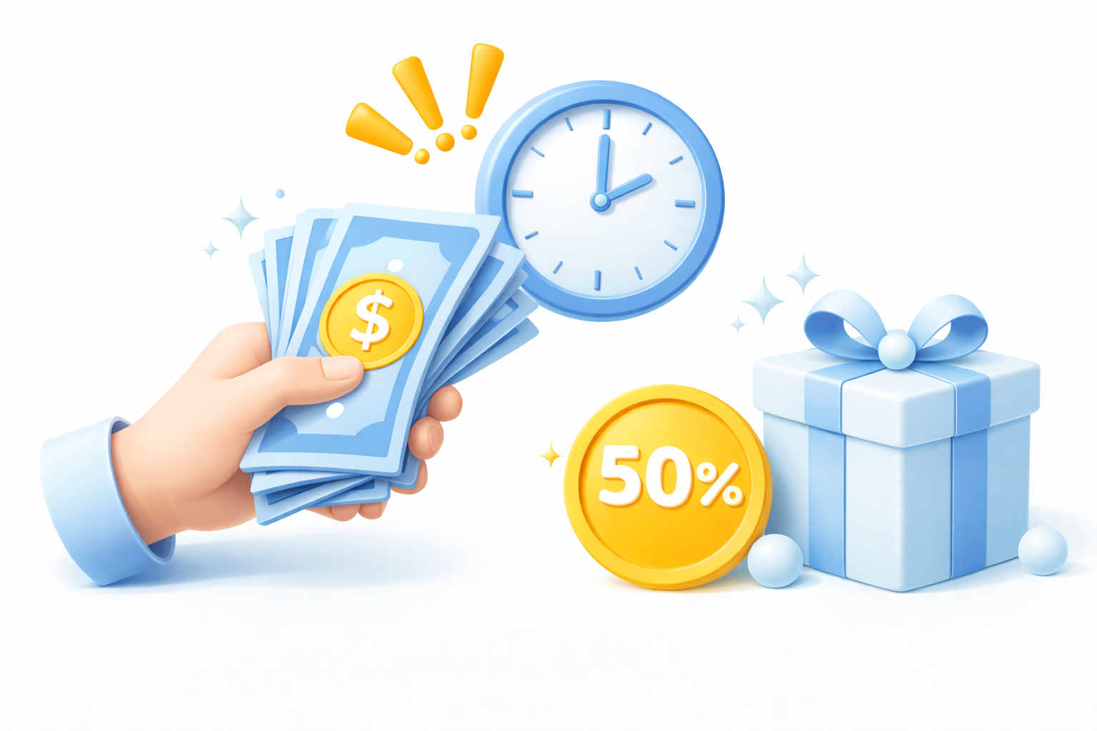 Ottieni un bonus del 50% ai prezzi precedenti