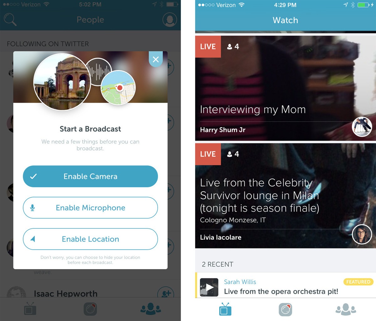 come aggiungere un video su Periscope
