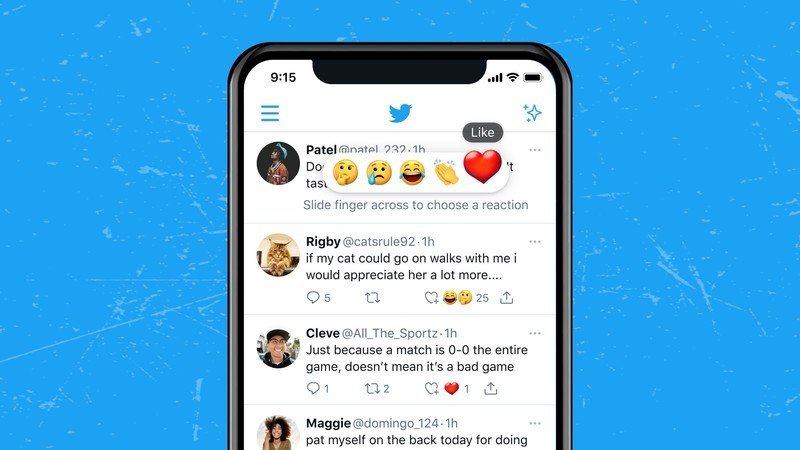 Twitter ha iniziato a testare le reazioni ai tweet