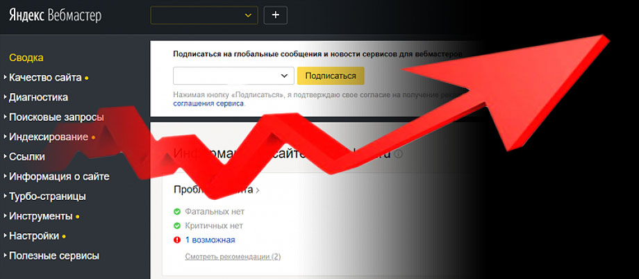 Yandex migliora le recensioni in Yandex Webmaster