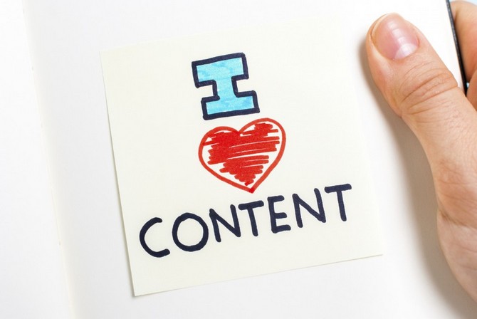 tipi di contenuto su un sito