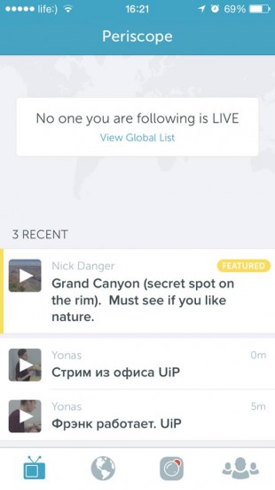 come guardare video su Periscope