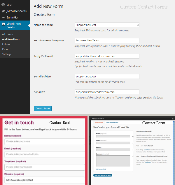 Plugin WordPress per creare moduli di contatto