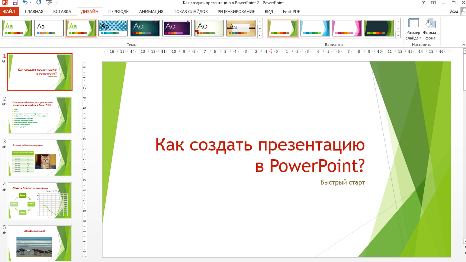 Presentazione PowerPoint originale per principianti