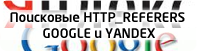 Referer HTTP da Google e Yandex (parole chiave)