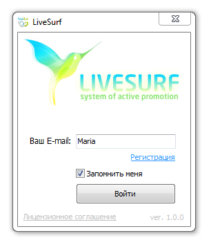 Programma LiveSurf