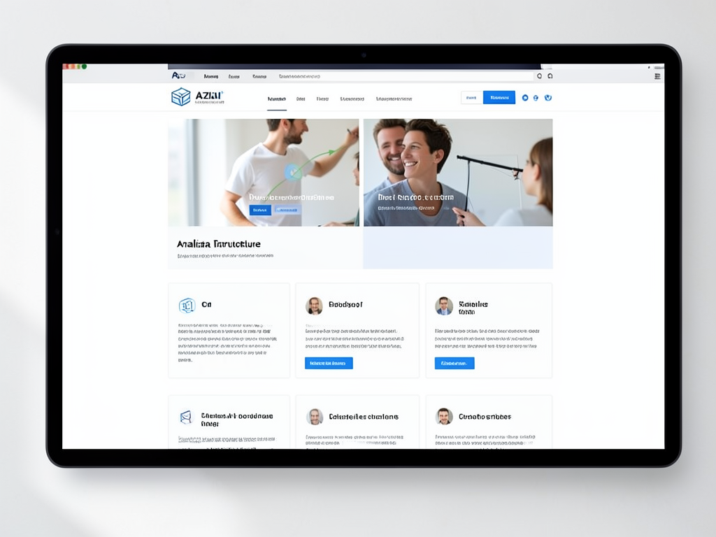 Wireframe di sito business con struttura e contenuti