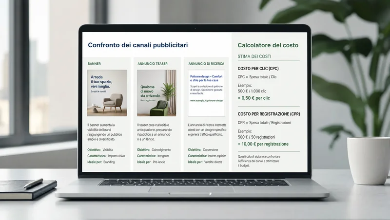 valutazione dei canali di acquisizione a pagamento