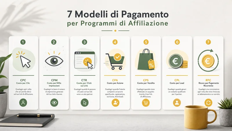 Modelli di pagamento nei programmi di affiliazione