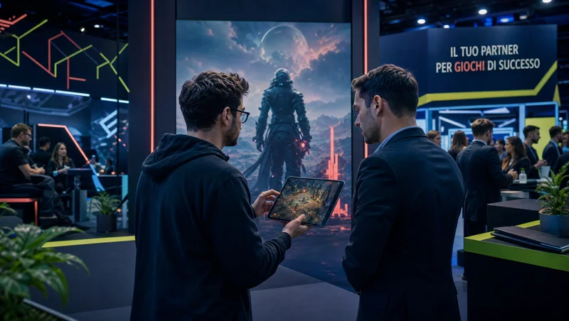 Ricerca di un publisher a una conferenza gaming