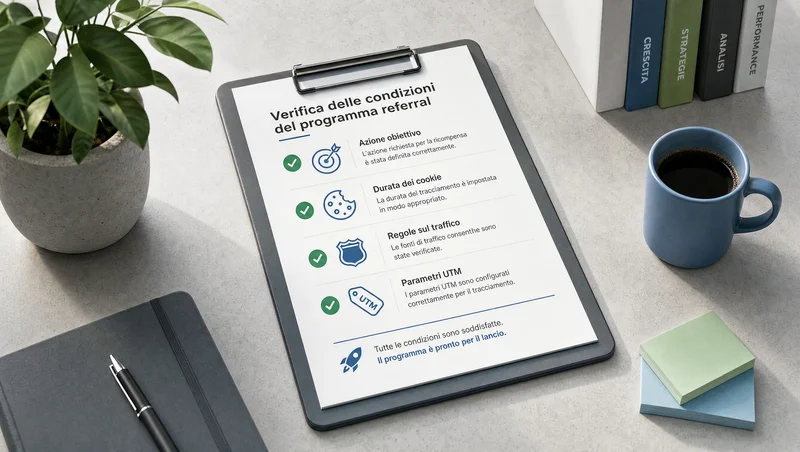 Verifica delle condizioni del programma referral prima del lancio