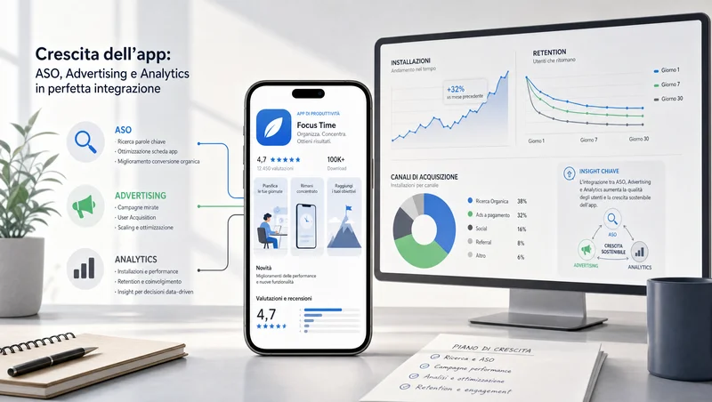 Piano di promozione per un'app mobile