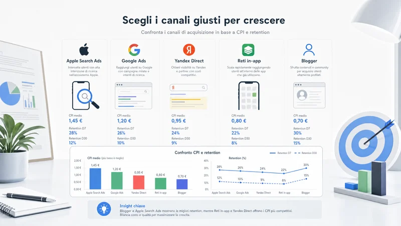 Confronto tra canali di acquisizione installazioni