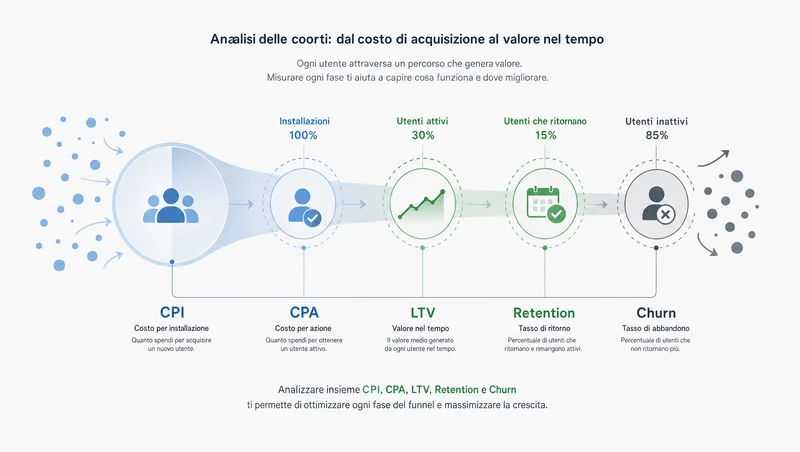 Metriche di mobile analytics per l'app