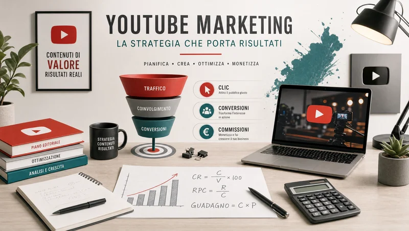 Calcolo del reddito affiliato da YouTube