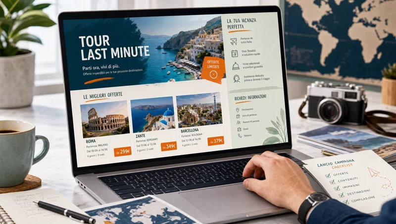 Landing page per tour last minute