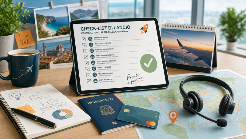 Check-list lancio campagna travel