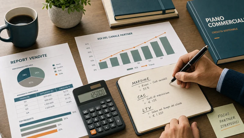 Calcolo di ROI, CAC e margine partner