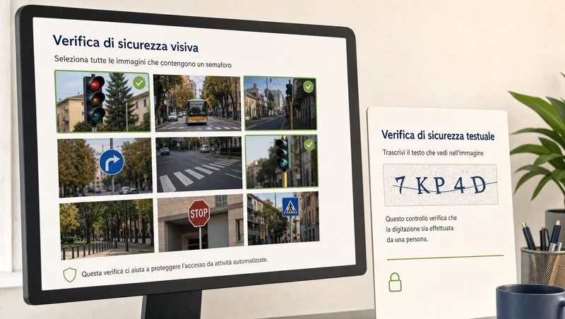 Differenza tra CAPTCHA testuale e visuale