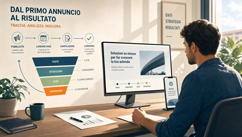 Funnel CPA tracciato su desktop e mobile