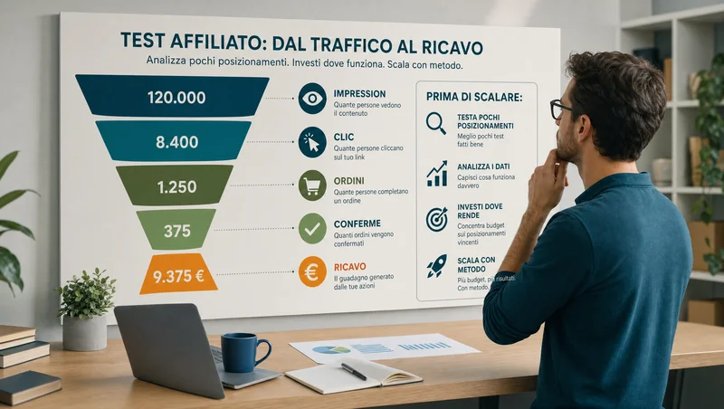 Funnel di test per offerta affiliata