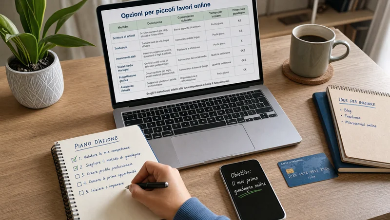 Laptop con metodi per guadagnare online
