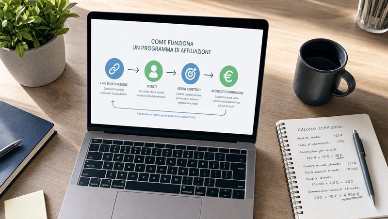 schema di guadagno con un programma di affiliazione