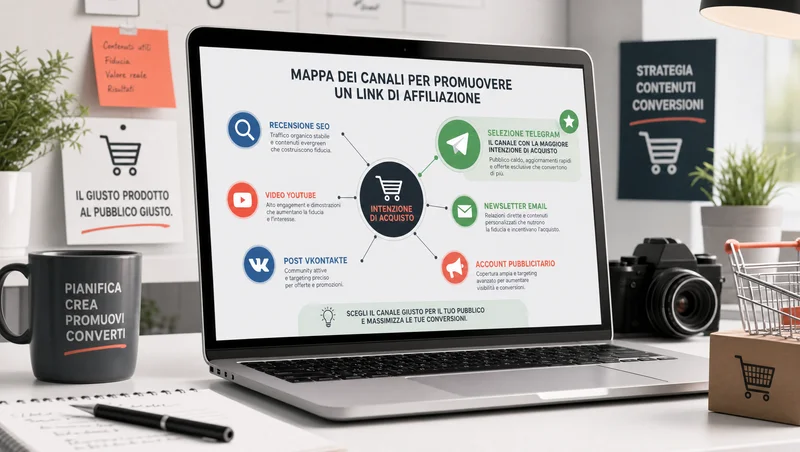 canali di promozione dei link di affiliazione di un negozio