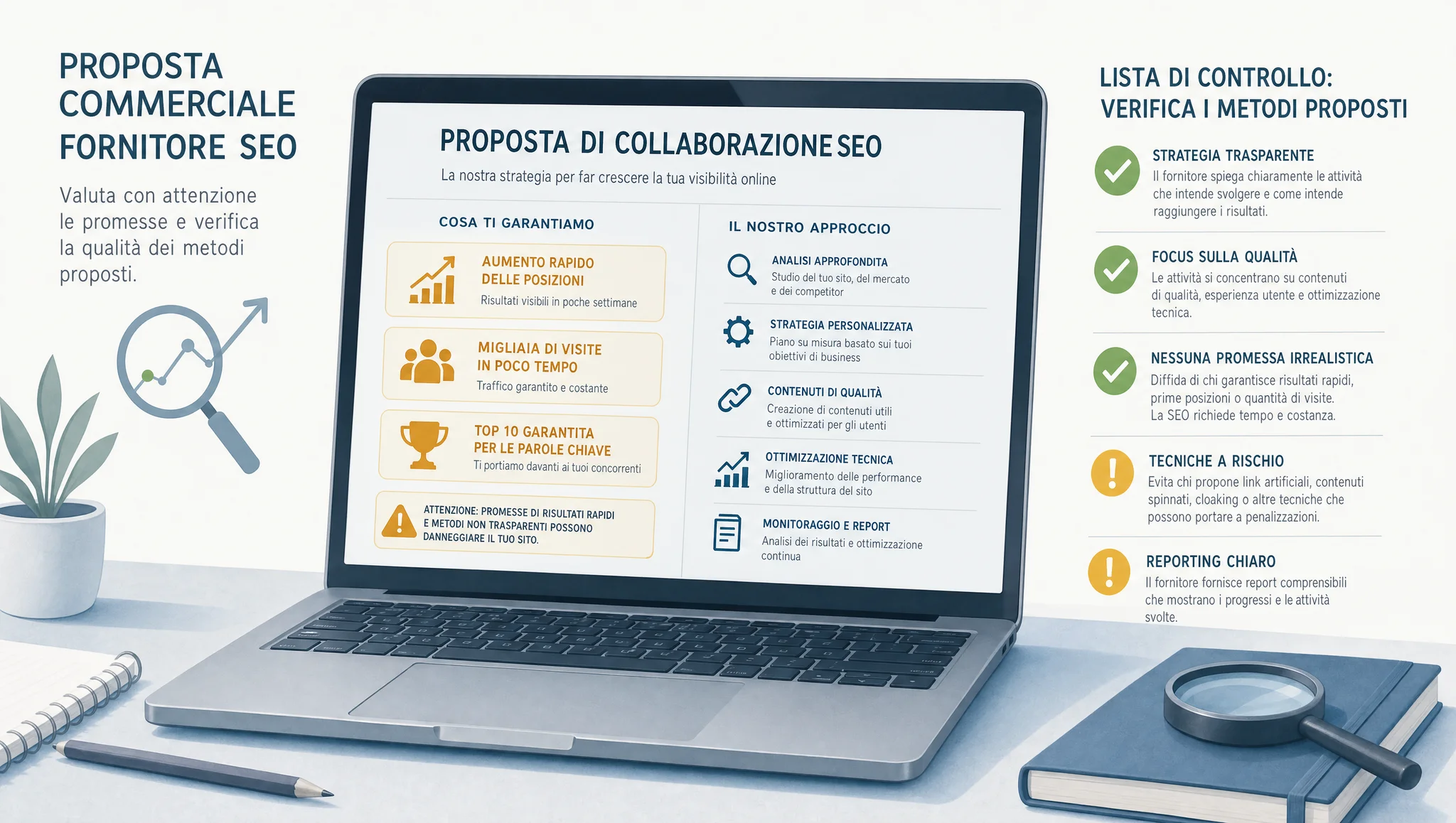 verifica di una proposta SEO rischiosa