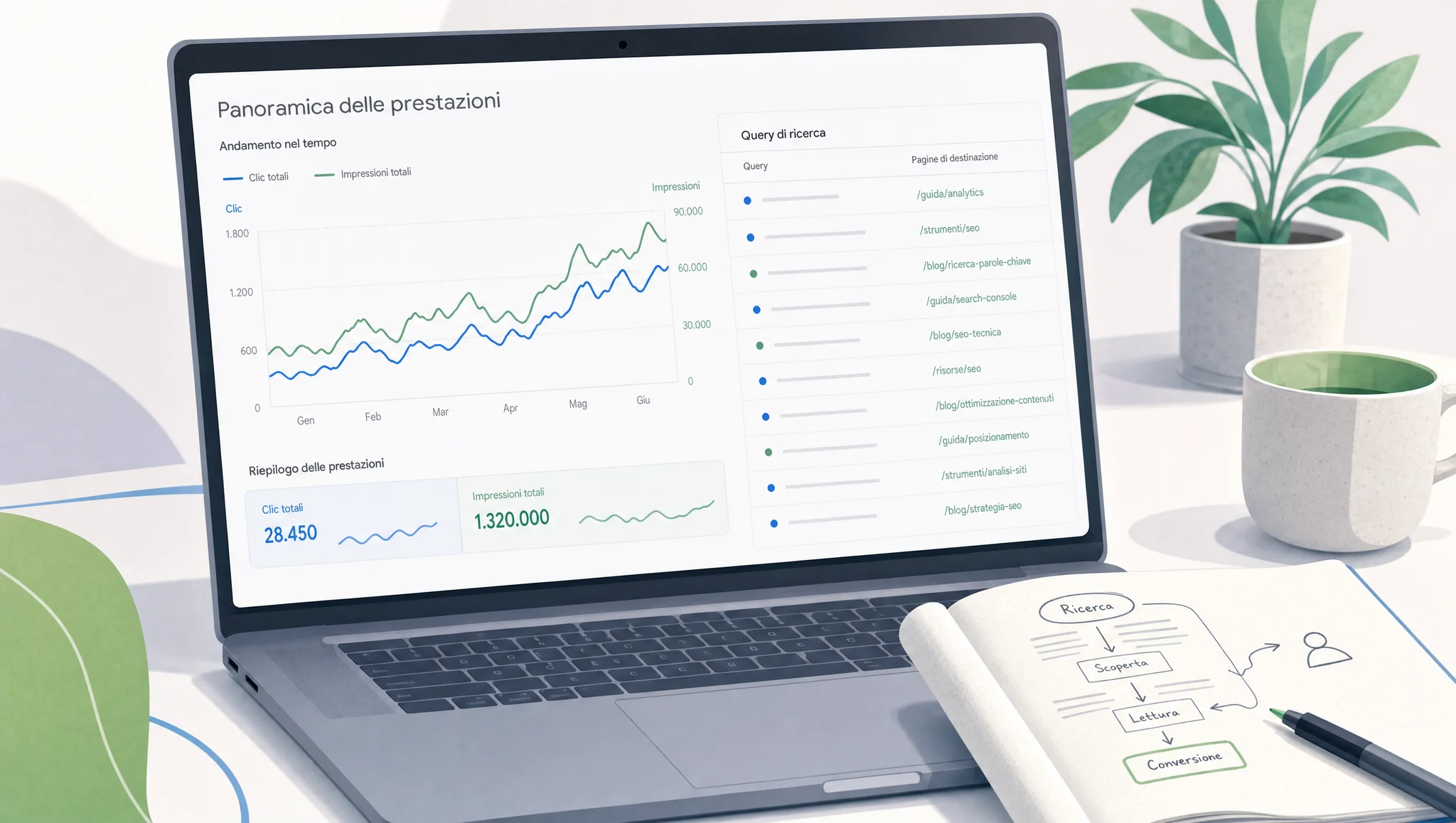 clic e impressioni in Search Console