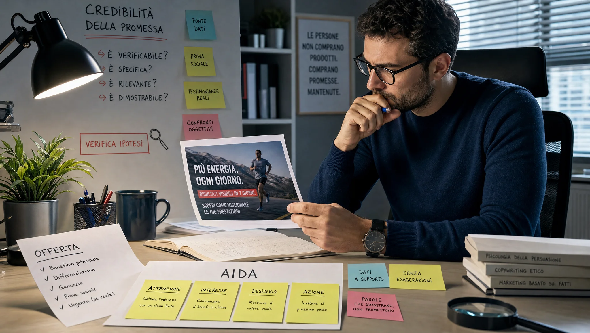 verifica della promessa pubblicitaria prima del lancio