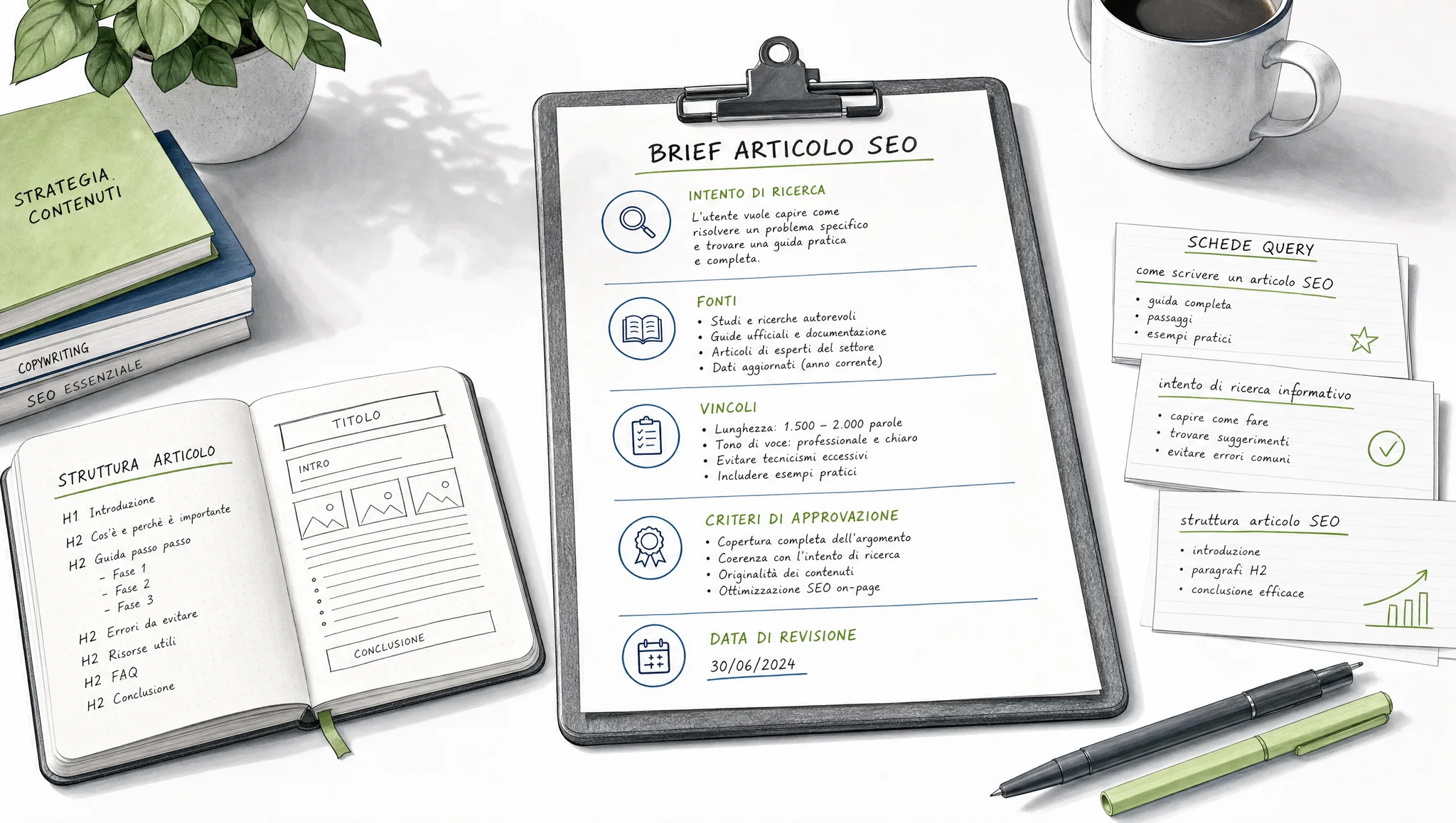 Brief editoriale per un articolo SEO