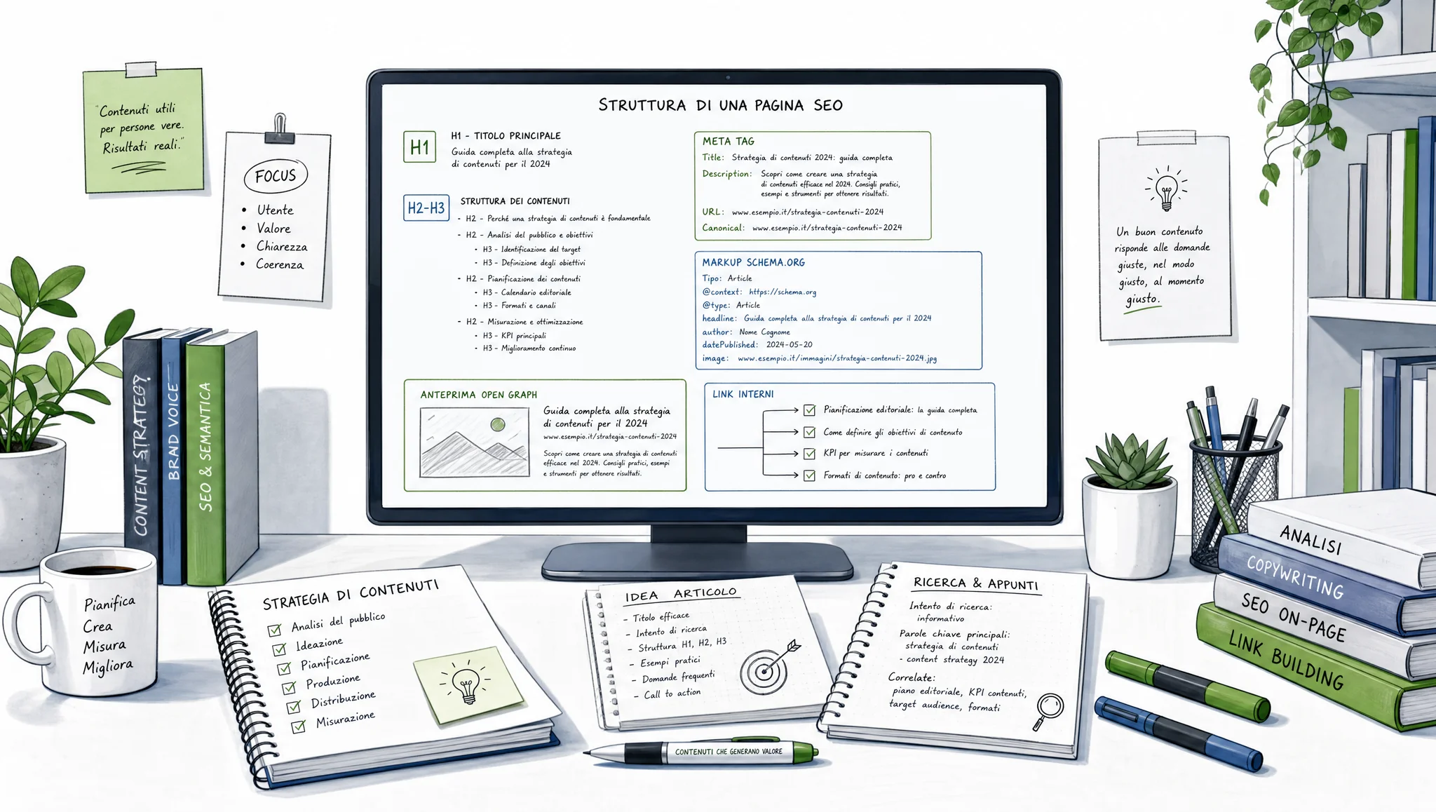Struttura e markup di un articolo SEO