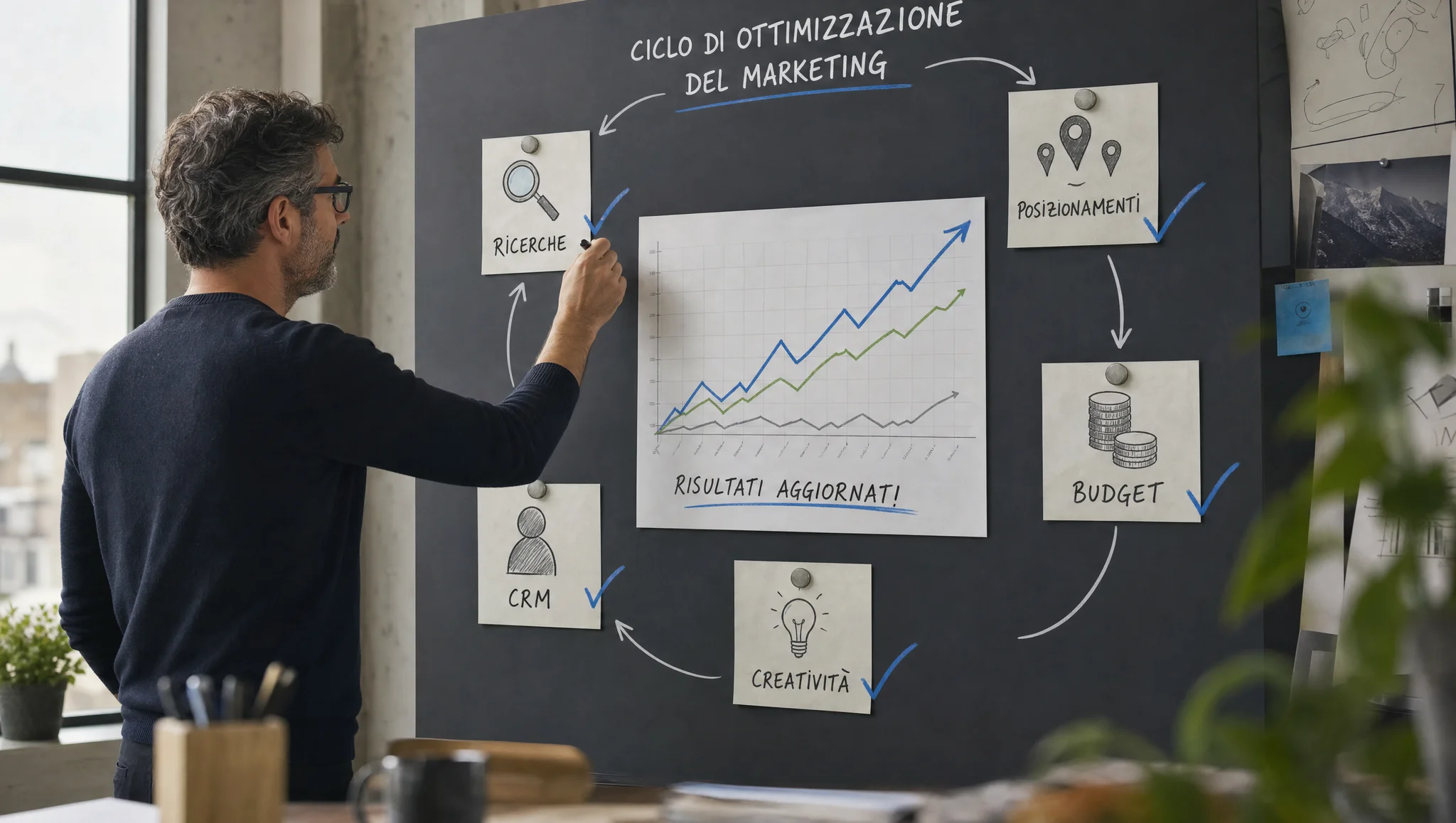 Ciclo di ottimizzazione di una campagna pubblicitaria