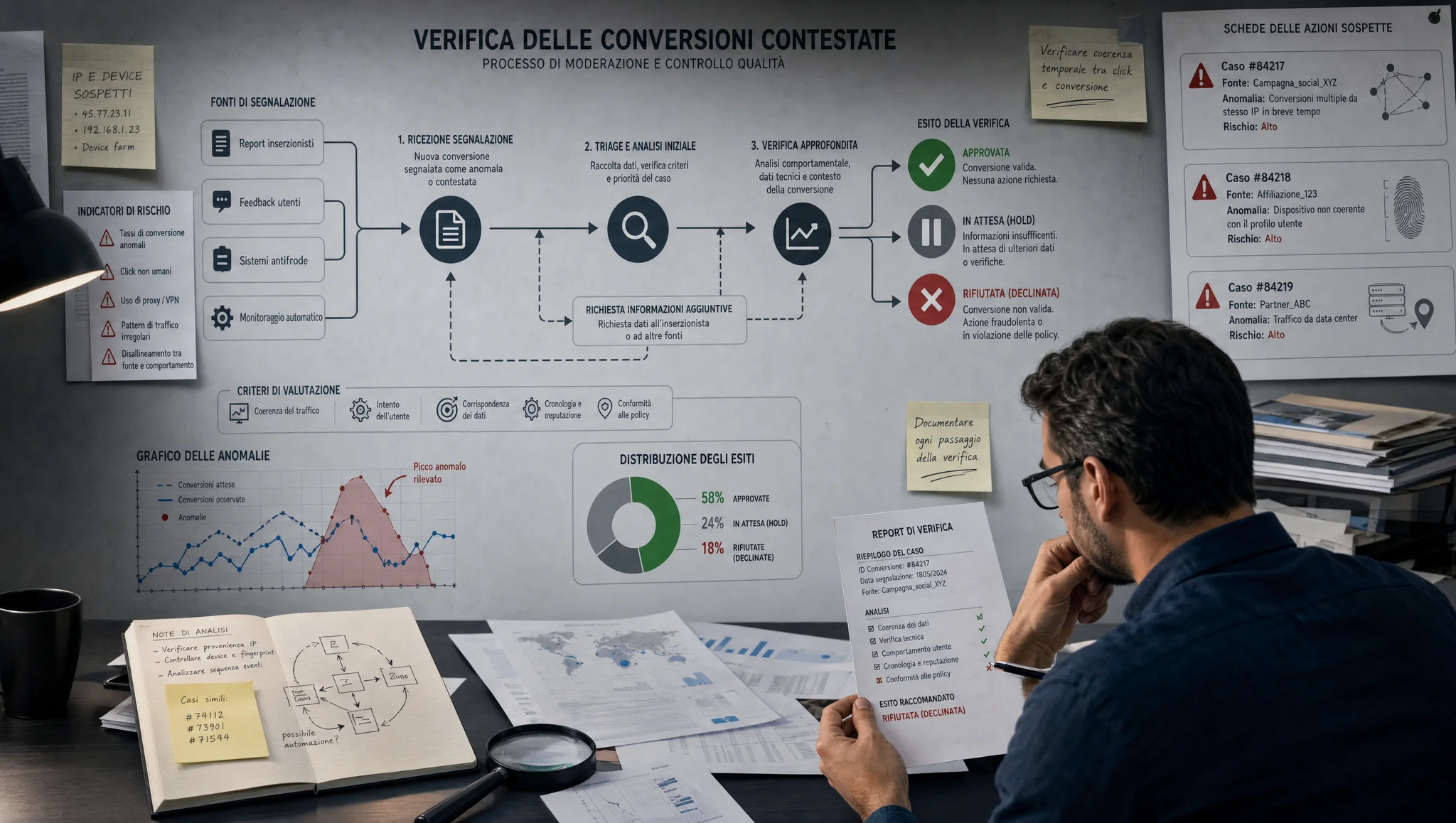 verifica delle conversioni CPA contestate