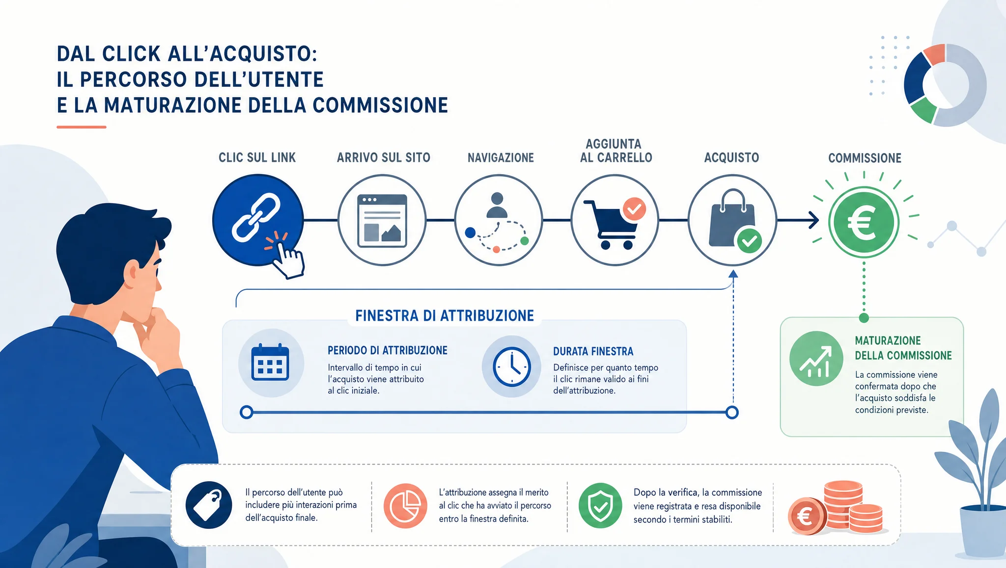 attribuzione di un link di affiliazione in una dashboard di analisi