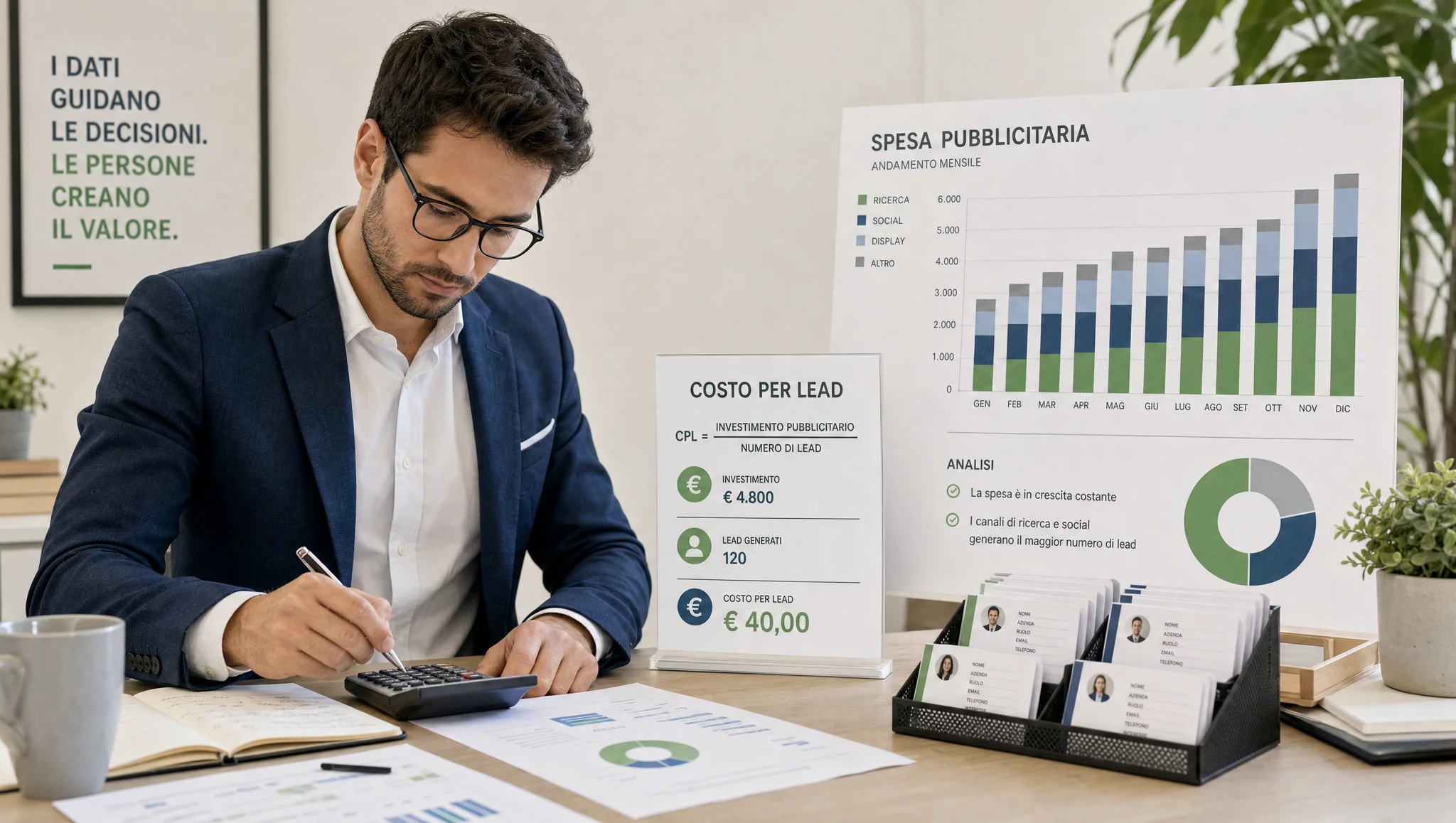 Calcolo del CPL in base alla spesa pubblicitaria