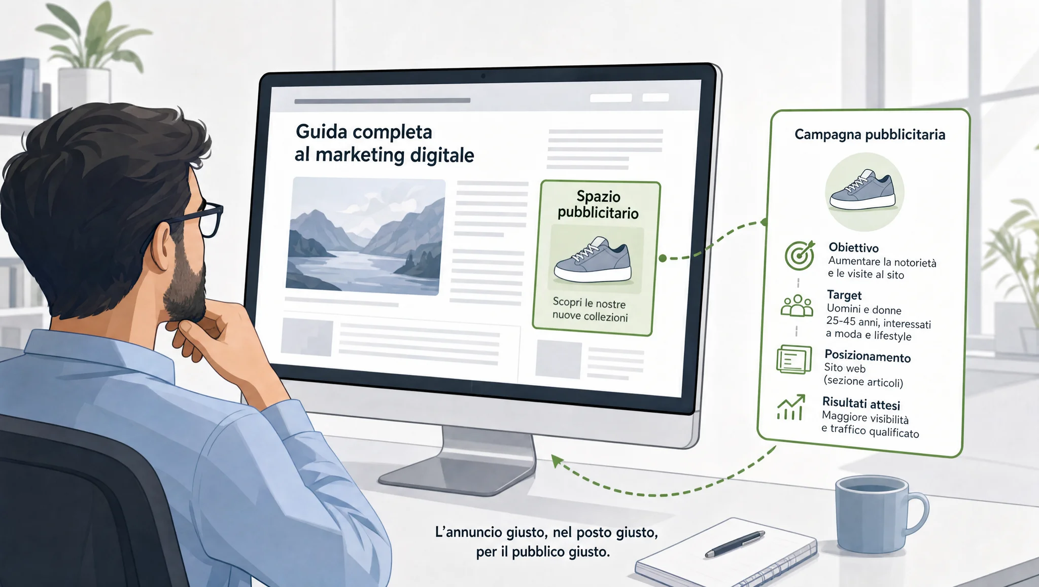 Collegamento tra editore e inserzionista