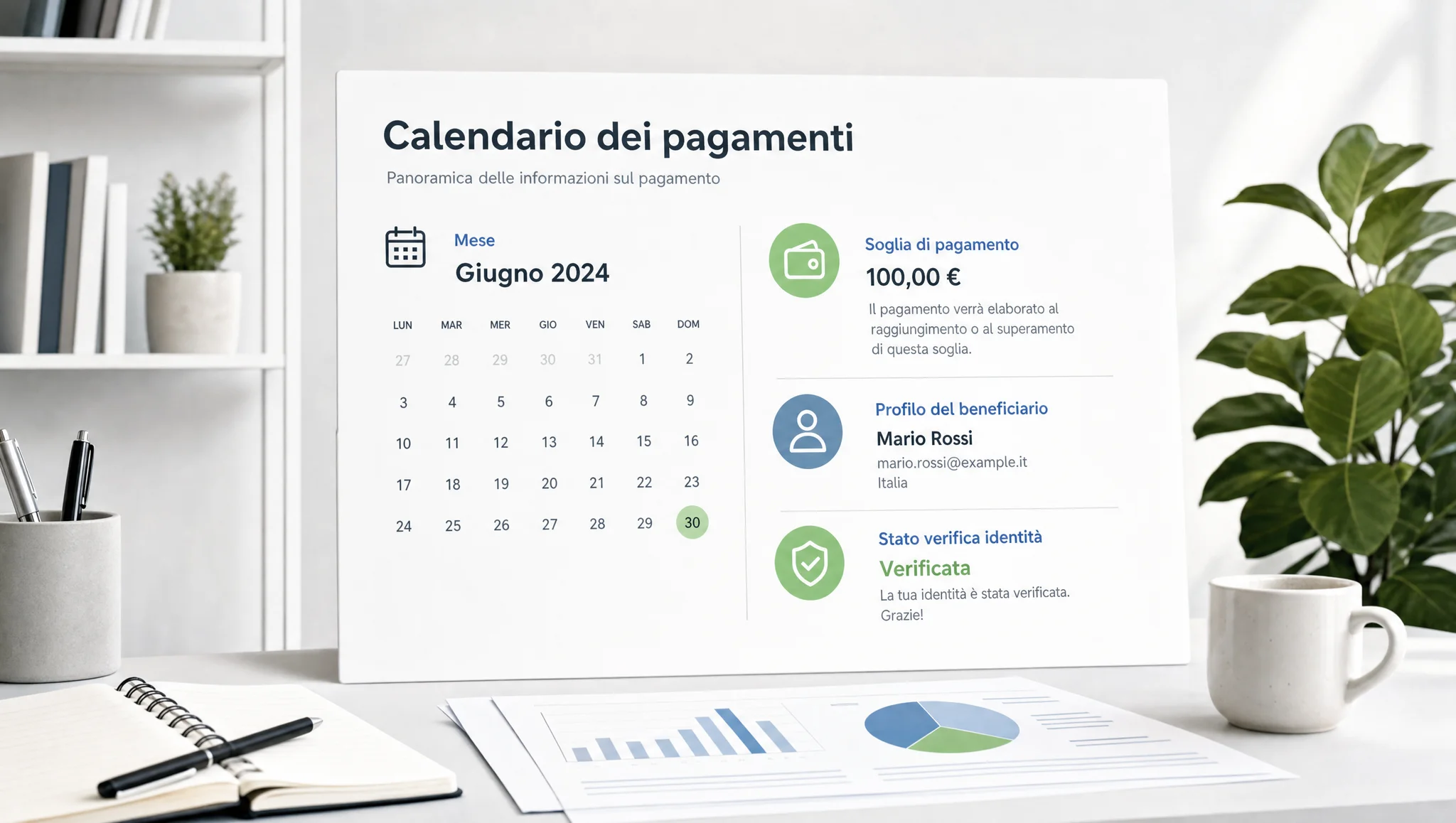 Profilo di pagamento e calendario dei pagamenti