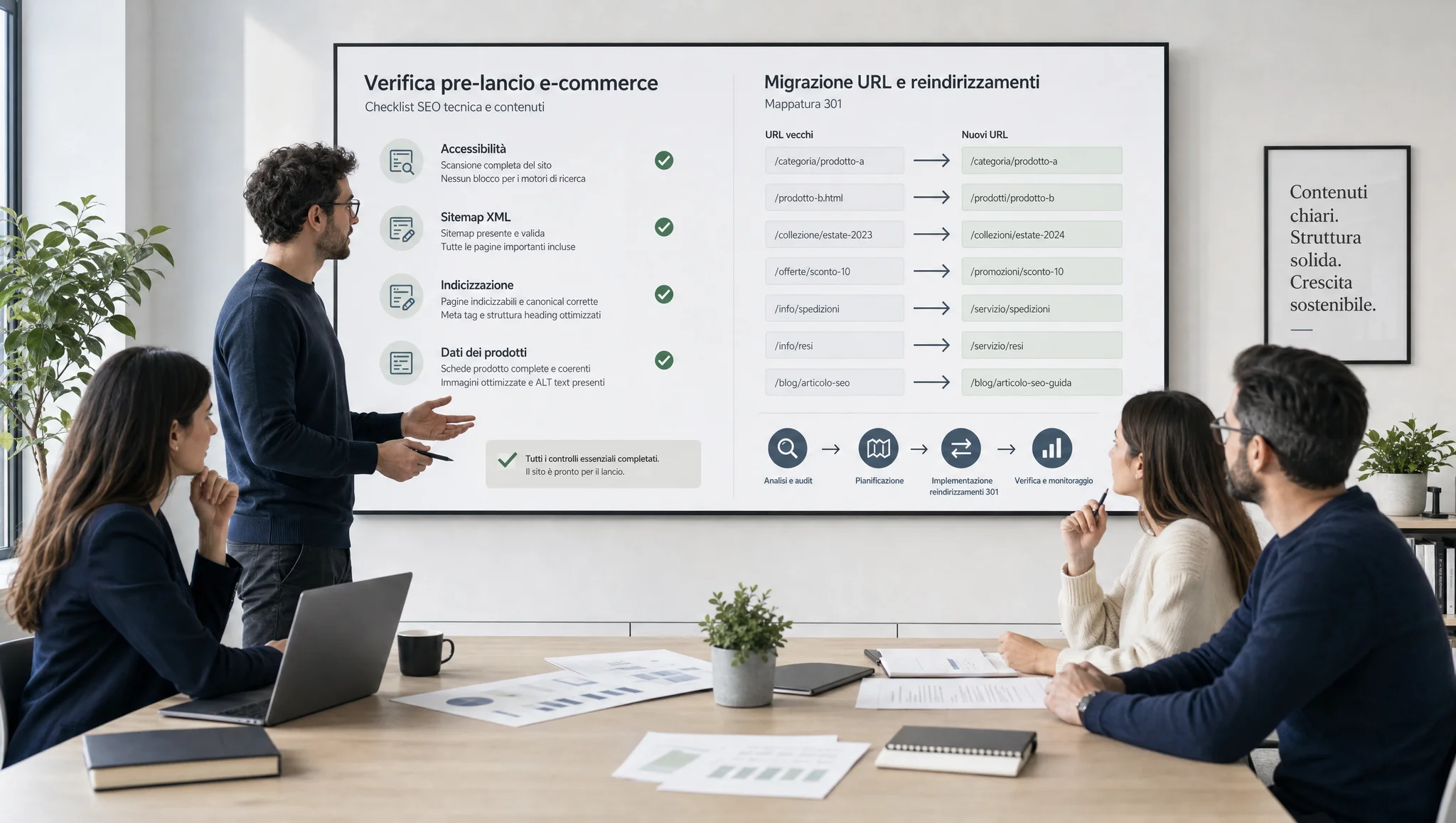 Verifiche prima del lancio dell'e-commerce