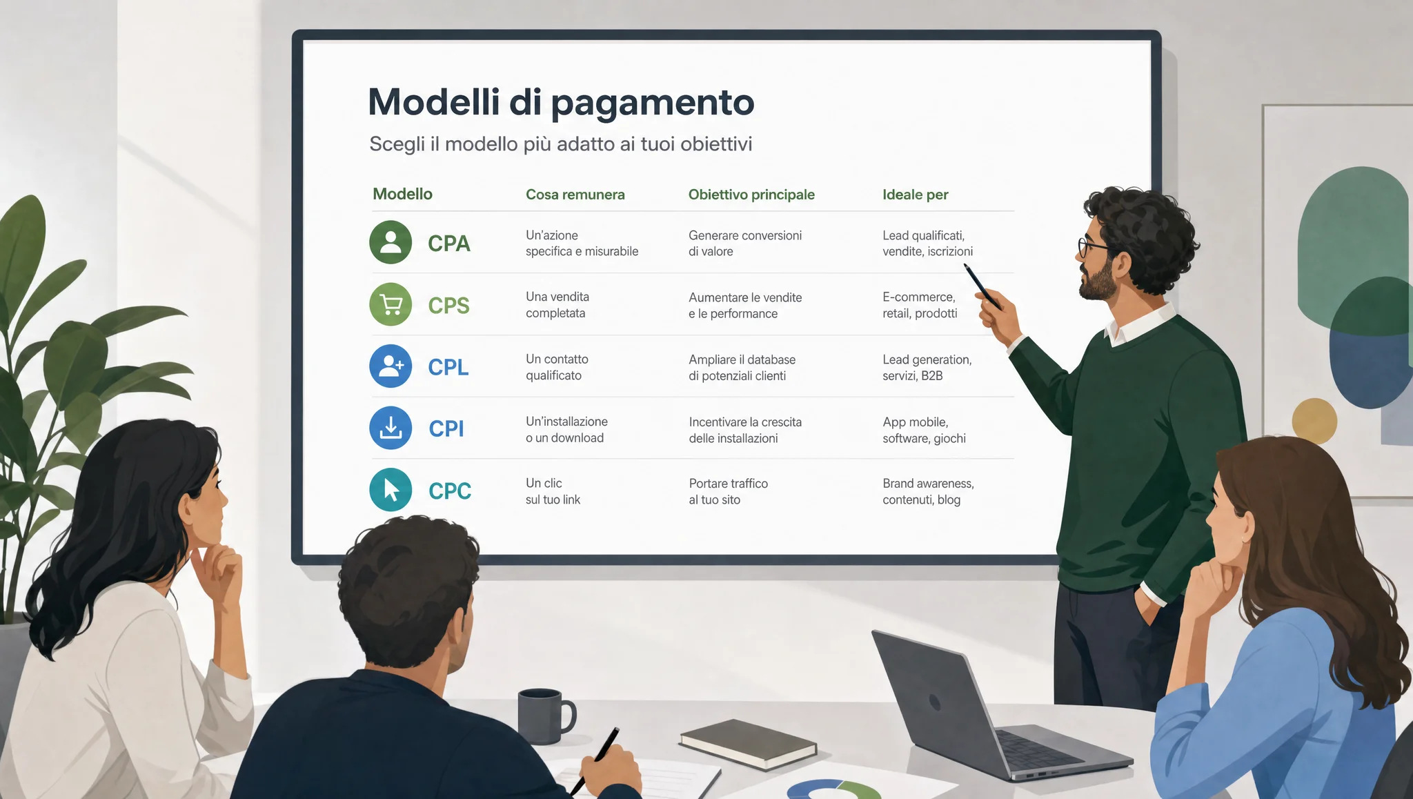 Confronto tra i modelli di pagamento a risultato