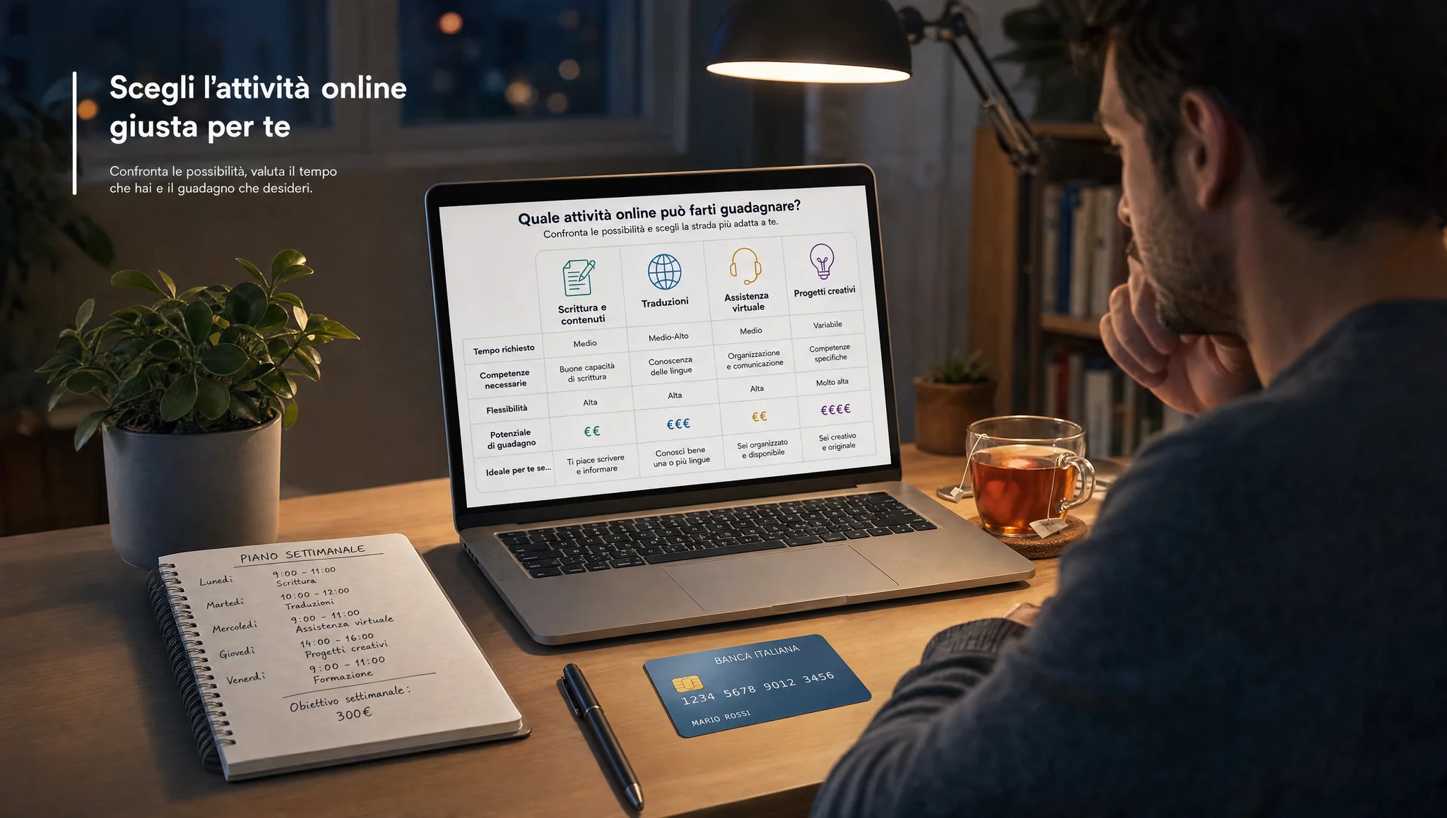 Scegliere un’attività online per arrotondare nel tempo libero